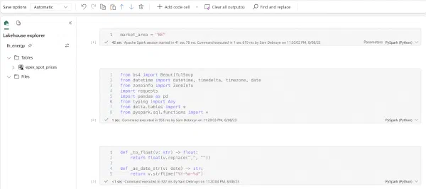 Fabric end-to-end use case: Data Engineering part 1 - Spark and Pandas in Notebooks