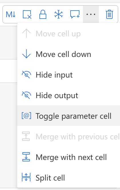 Making a cell a parameter cell
