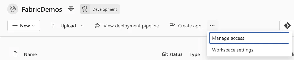 Manage access to a Workspace