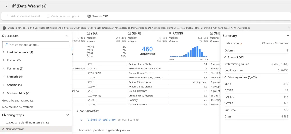 Data Wrangler overview