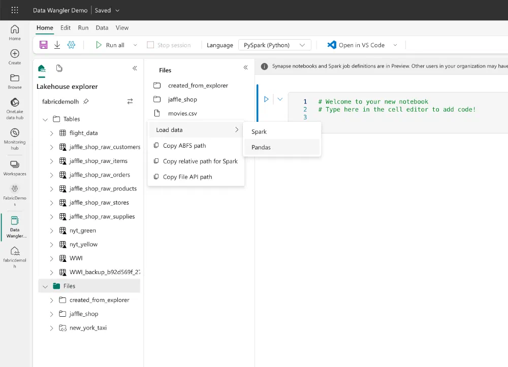 Generate the code to load the CSV file