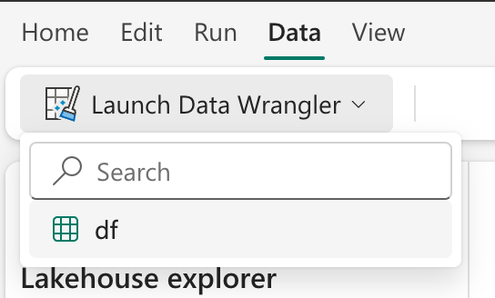 Data Wrangler in Fabric